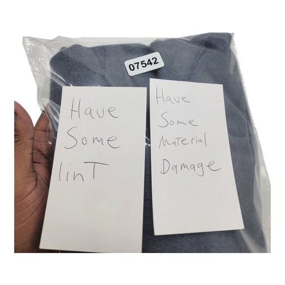 Quince Sweater Men L Blue Cashmere Preppy Career Holiday Minimalist Oversized - Picture 9 of 9